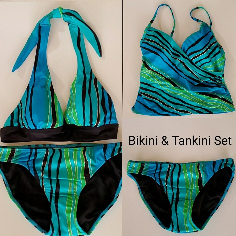 Tankini & Bikini, 3 Piece Set